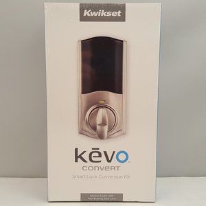 KWIKSET KEVO Convert | Deadbolt BT Lock Convert Kit | Satin Nickel 99250-102🆕
